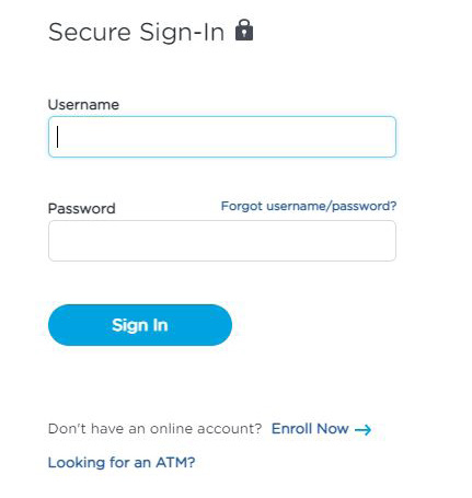 Secure sign-in screen for Alliant online banking