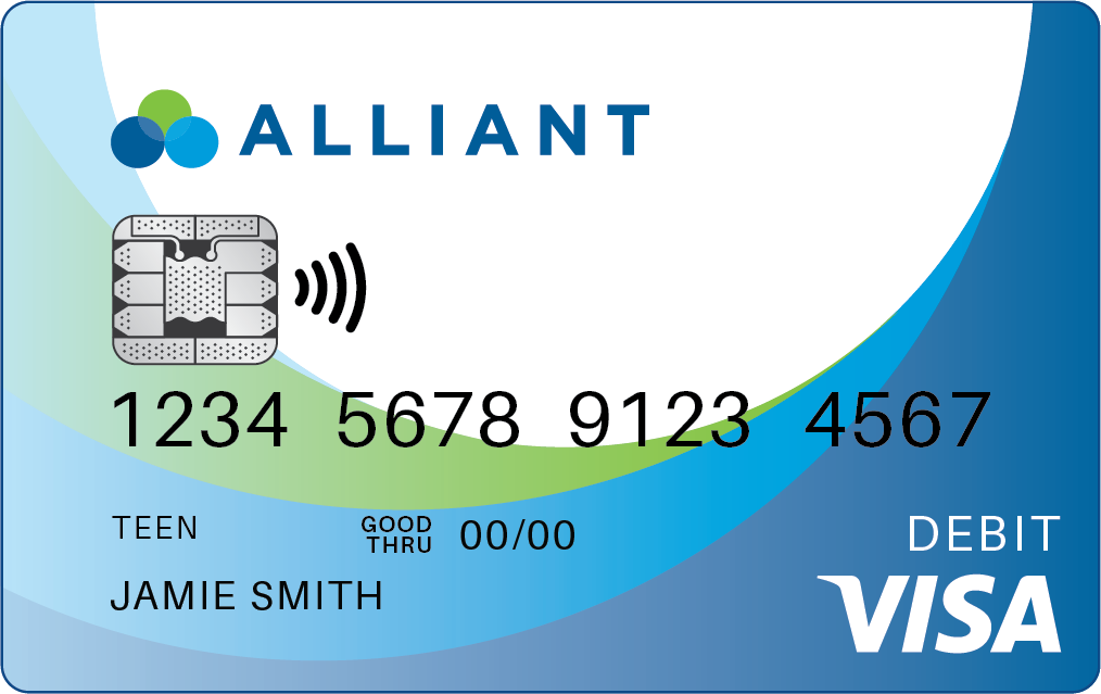 Alliant Contactless Visa® debit card
