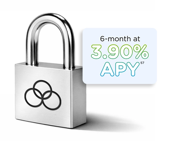 Lock with a callout of 6-month at 3.90% APY